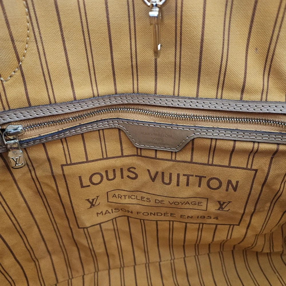 Damier Azur Braided Neverfull MM - Picture 6 of 13